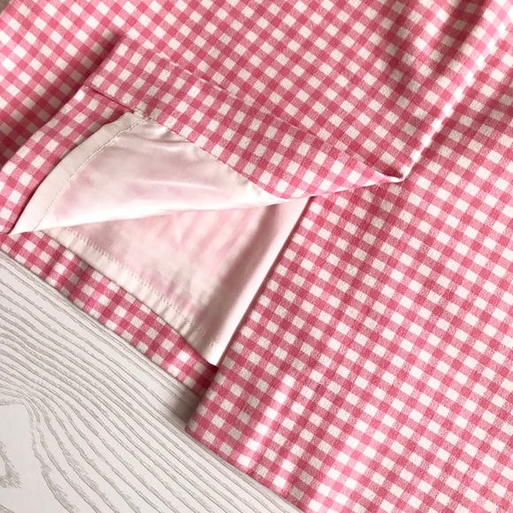 SOLD J. CREW  No 2 Pencil Skirt Pink in Gingham - Picture 6 of 8